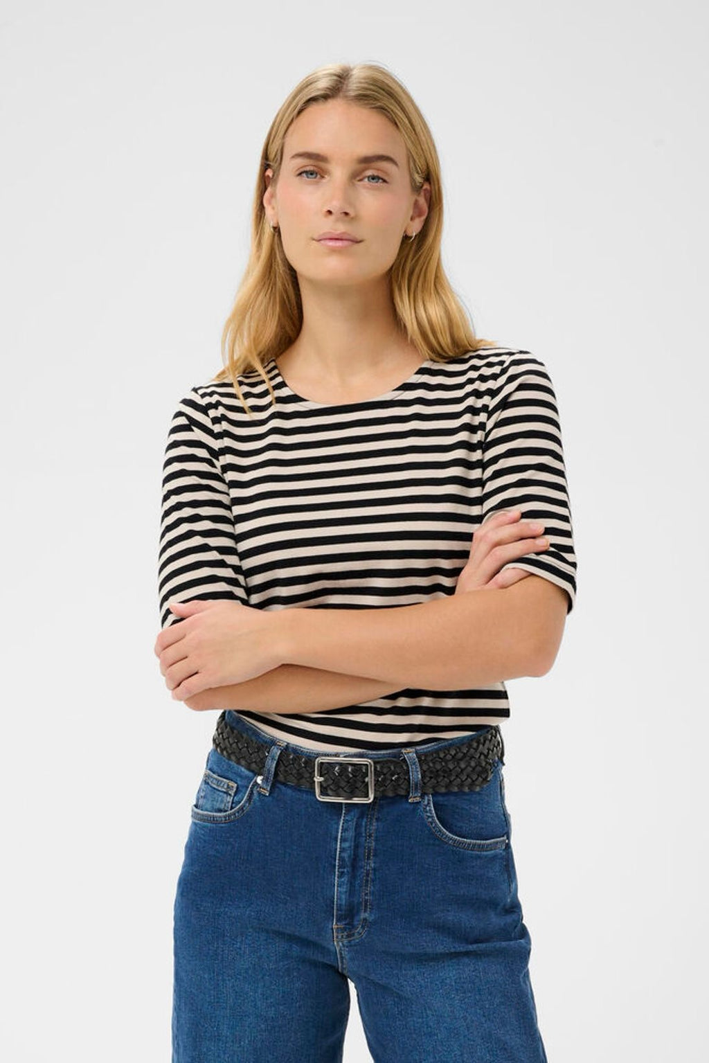 Part Two Nemi Tee - Black Stripe