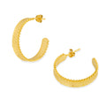 Ashiana Silvia Gold Hoop Earrings