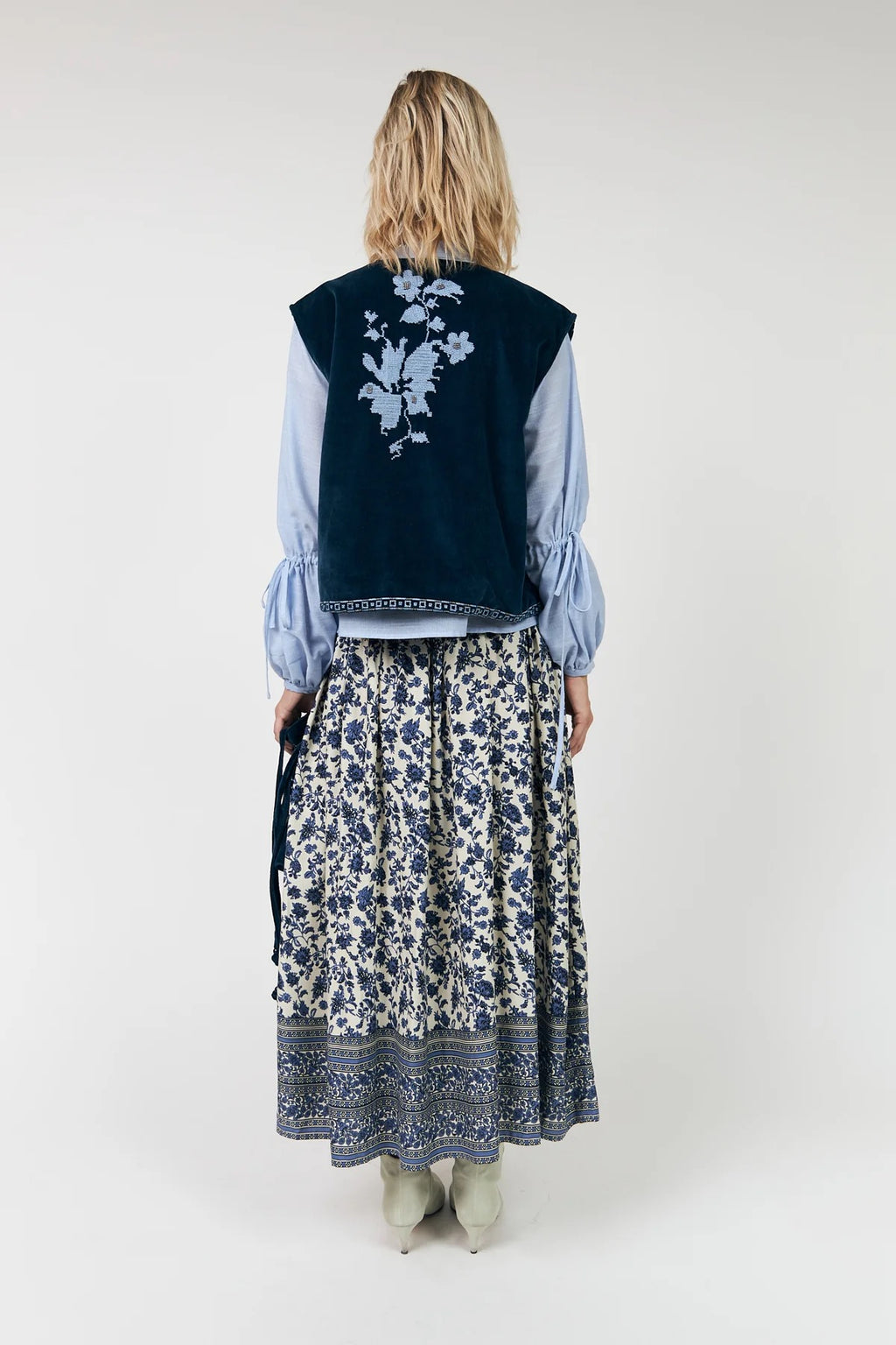 Lollys Laundry Myra Maxi Skirt - Blue