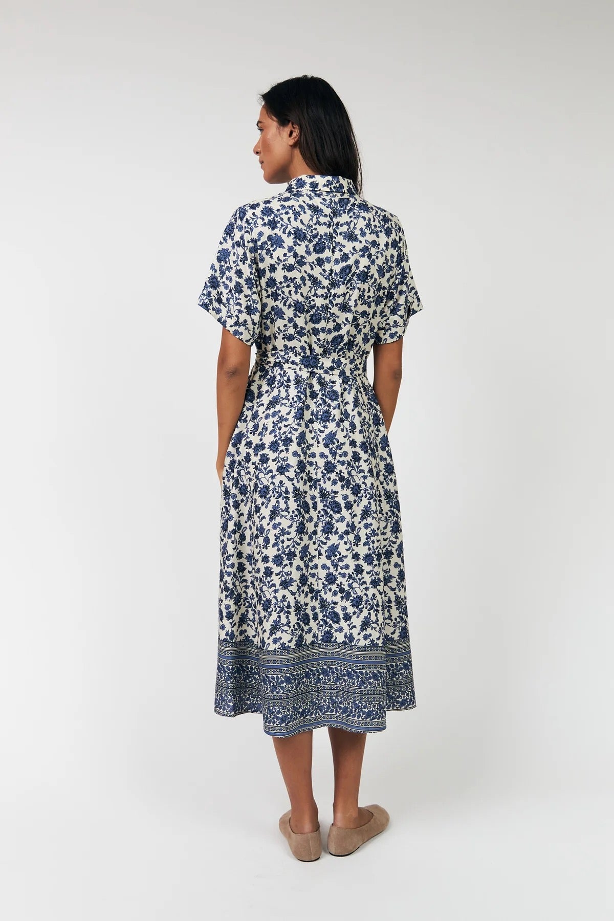Lollys Laundry Blake Midi Dress - Blue