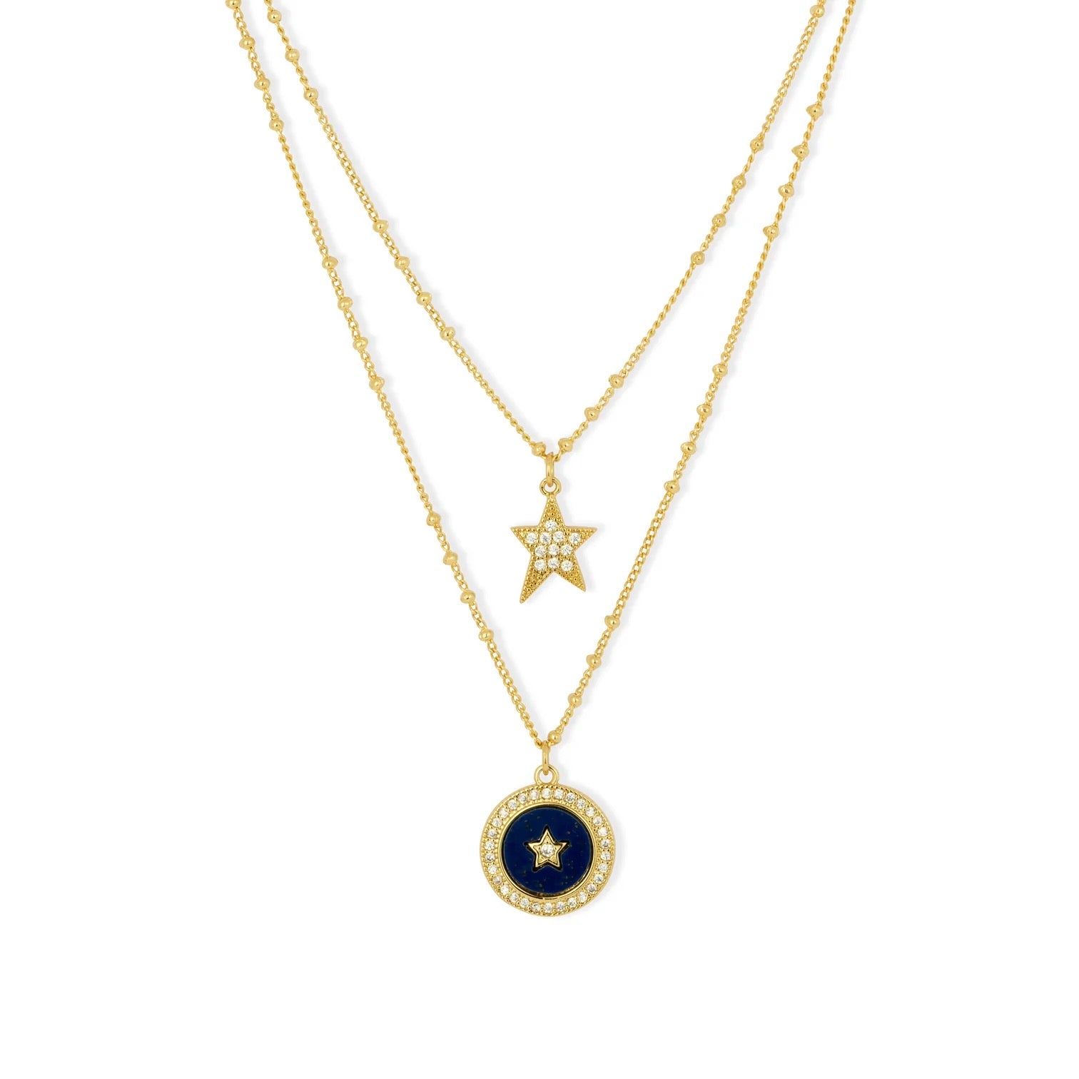 Ashiana Nebula Layered Charm Necklace