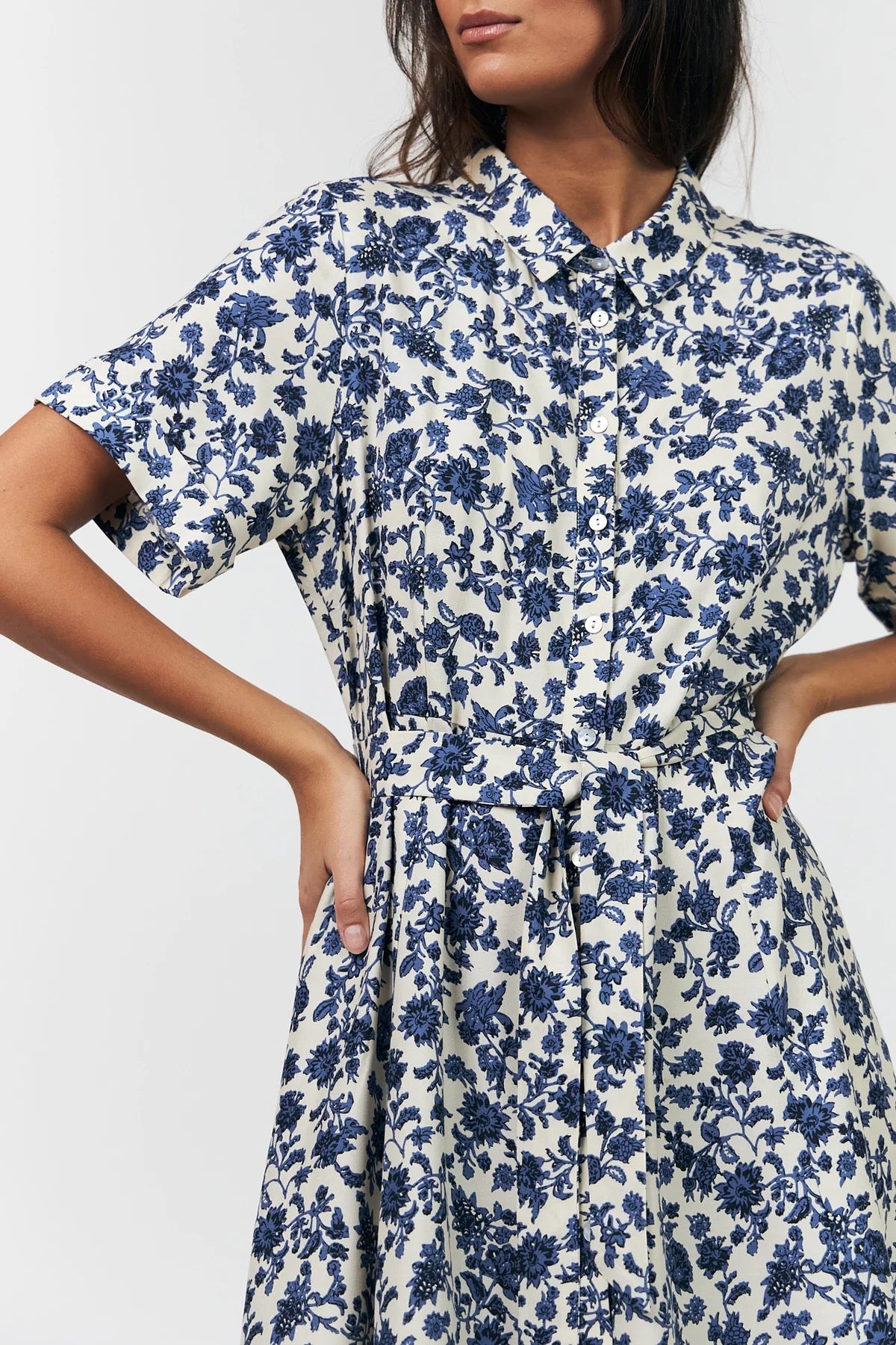 Lollys Laundry Blake Midi Dress - Blue