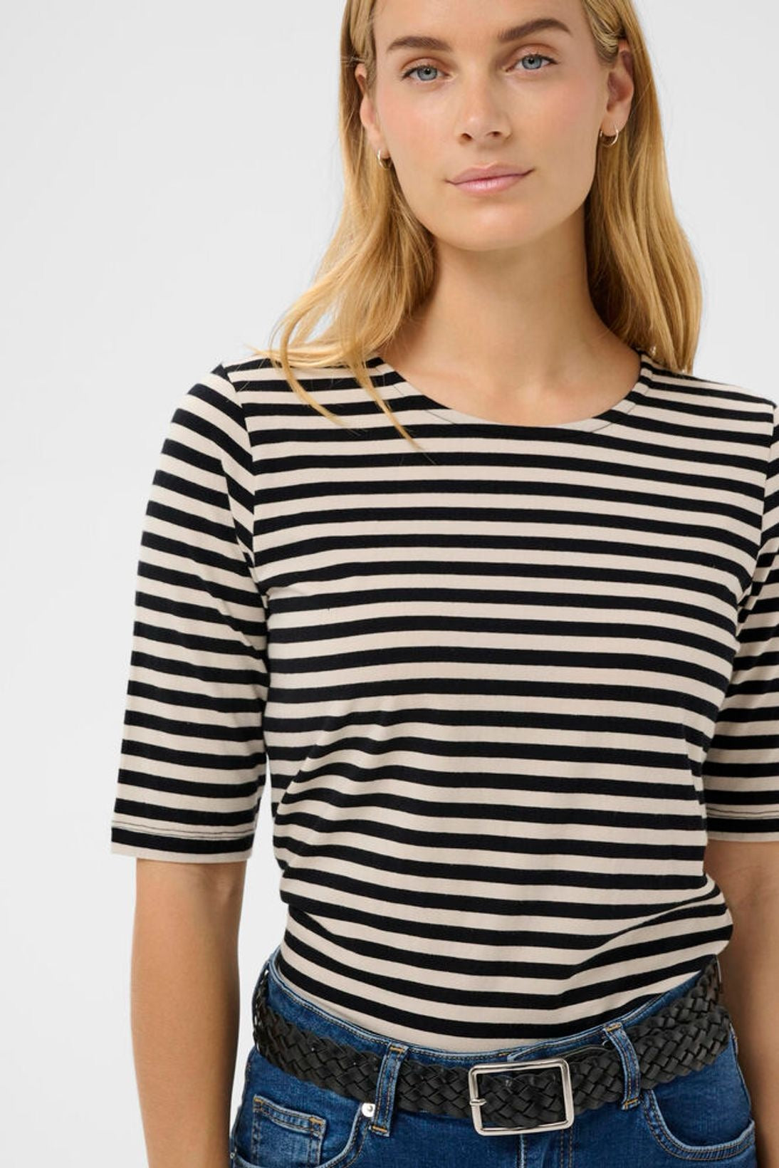 Part Two Nemi Tee - Black Stripe