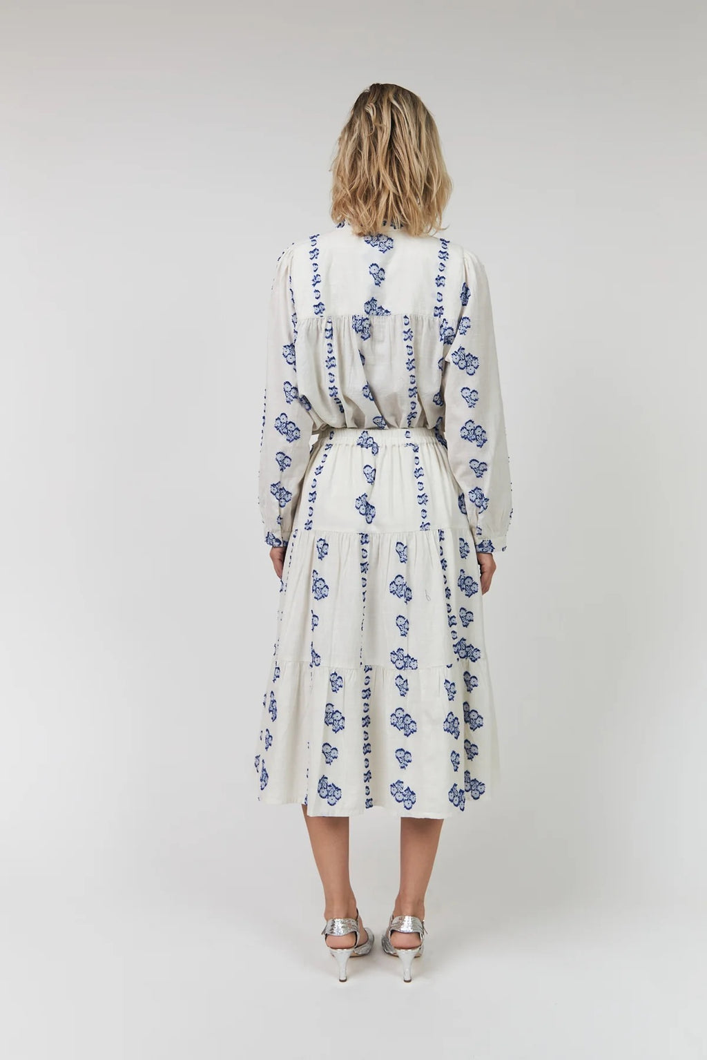 Lollys Laundry Morning Midi Skirt - Cream