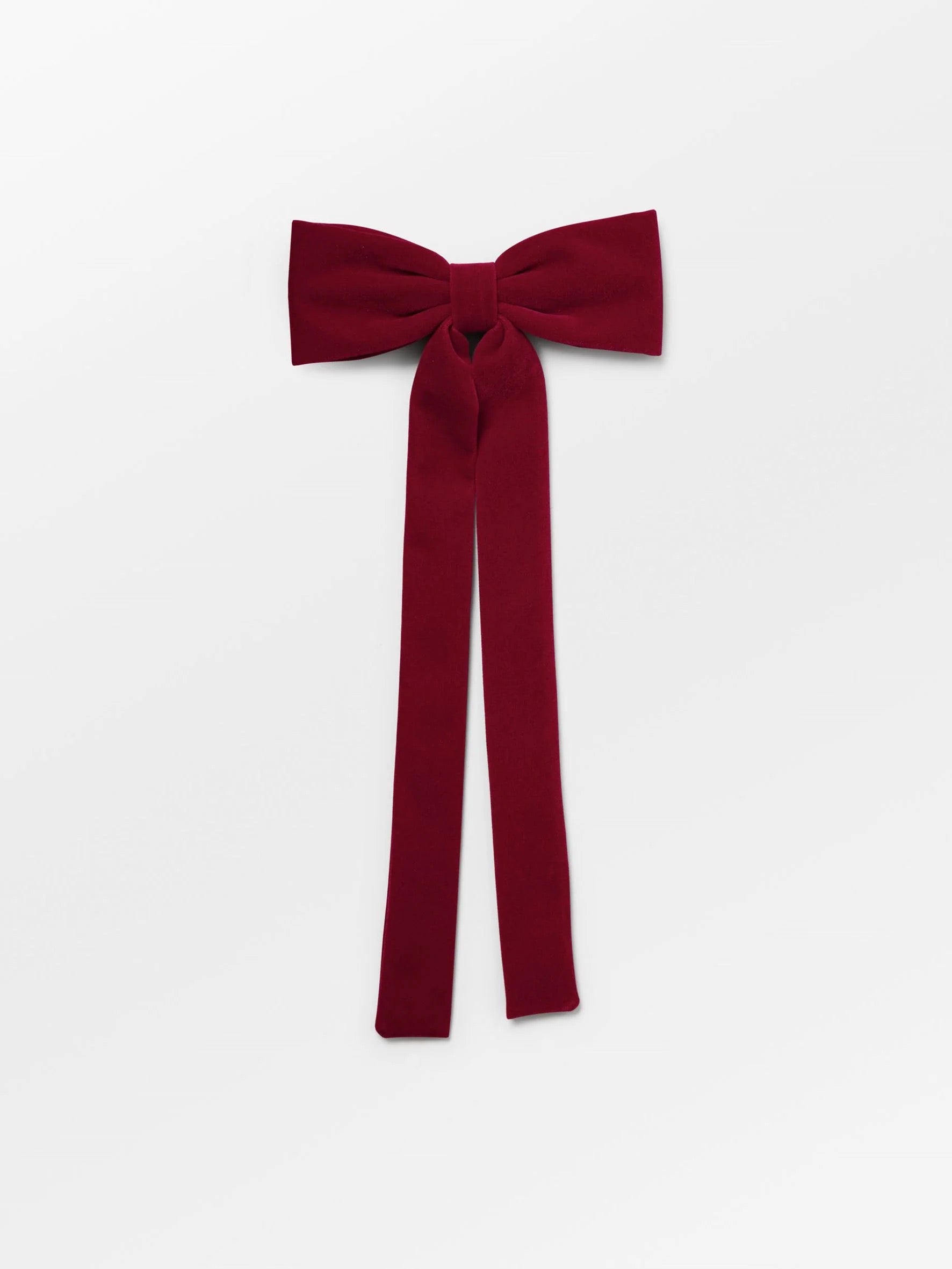 Becksondergaard Velvet Bow Hair Clip - Red