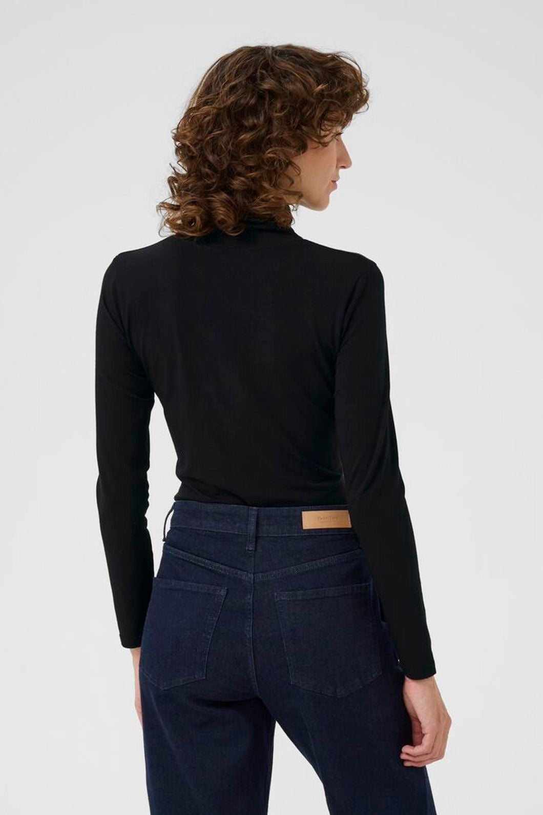 Part Two Efinas Long Sleeve Top - Black