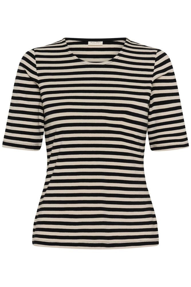 Part Two Nemi Tee - Black Stripe