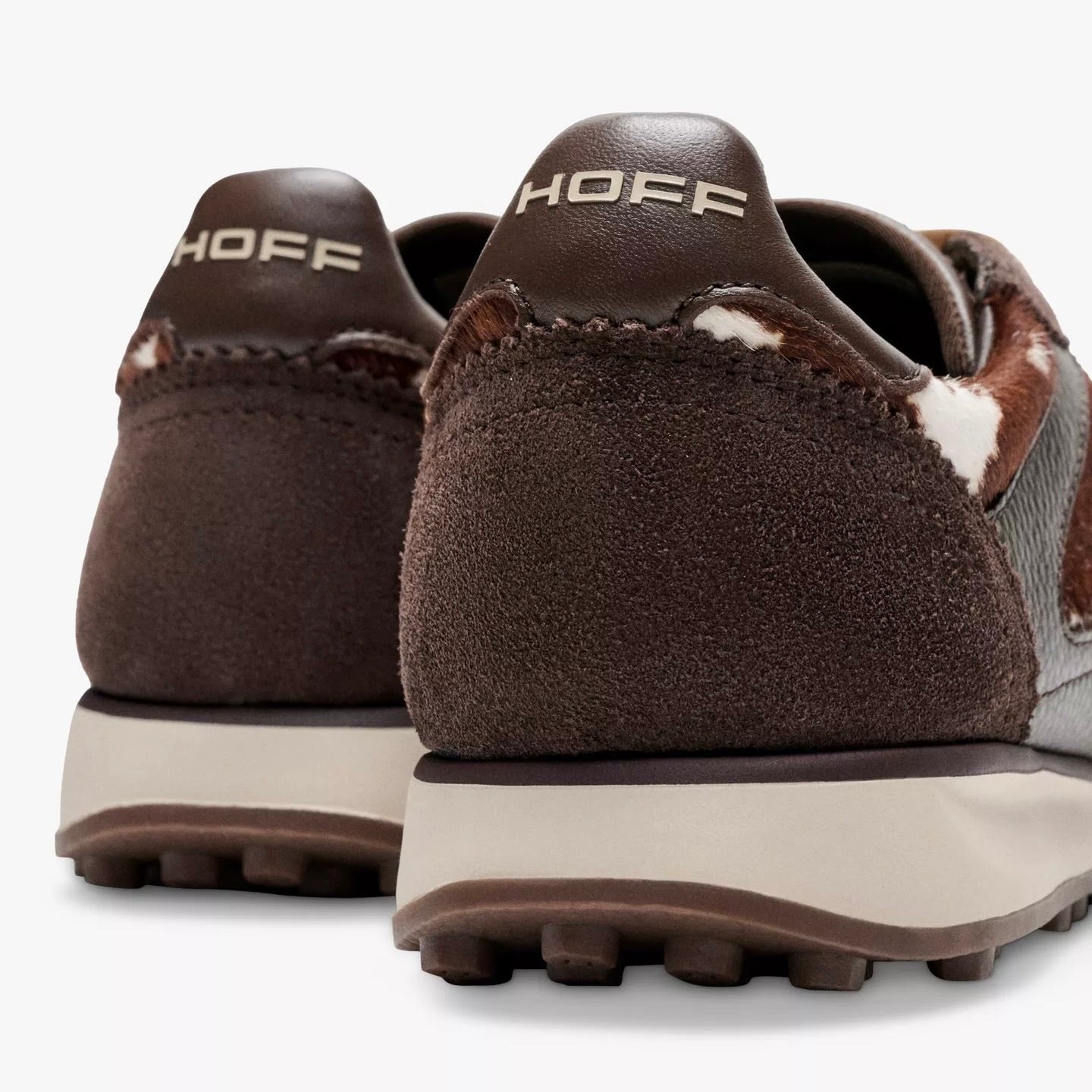 Hoff Bridge Trainers - Brown with Animal Print