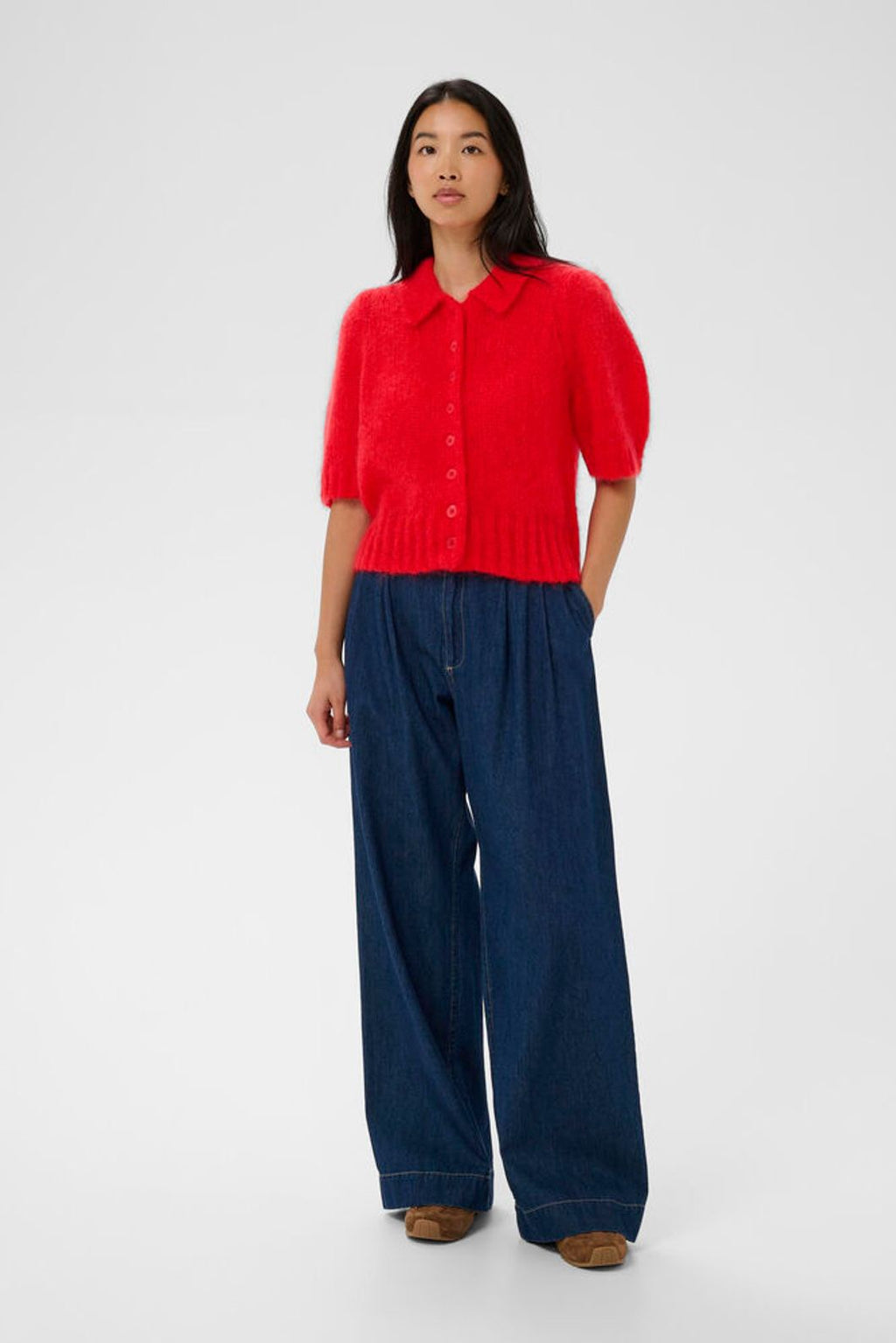 Part Two Vernoni Cardigan - Red