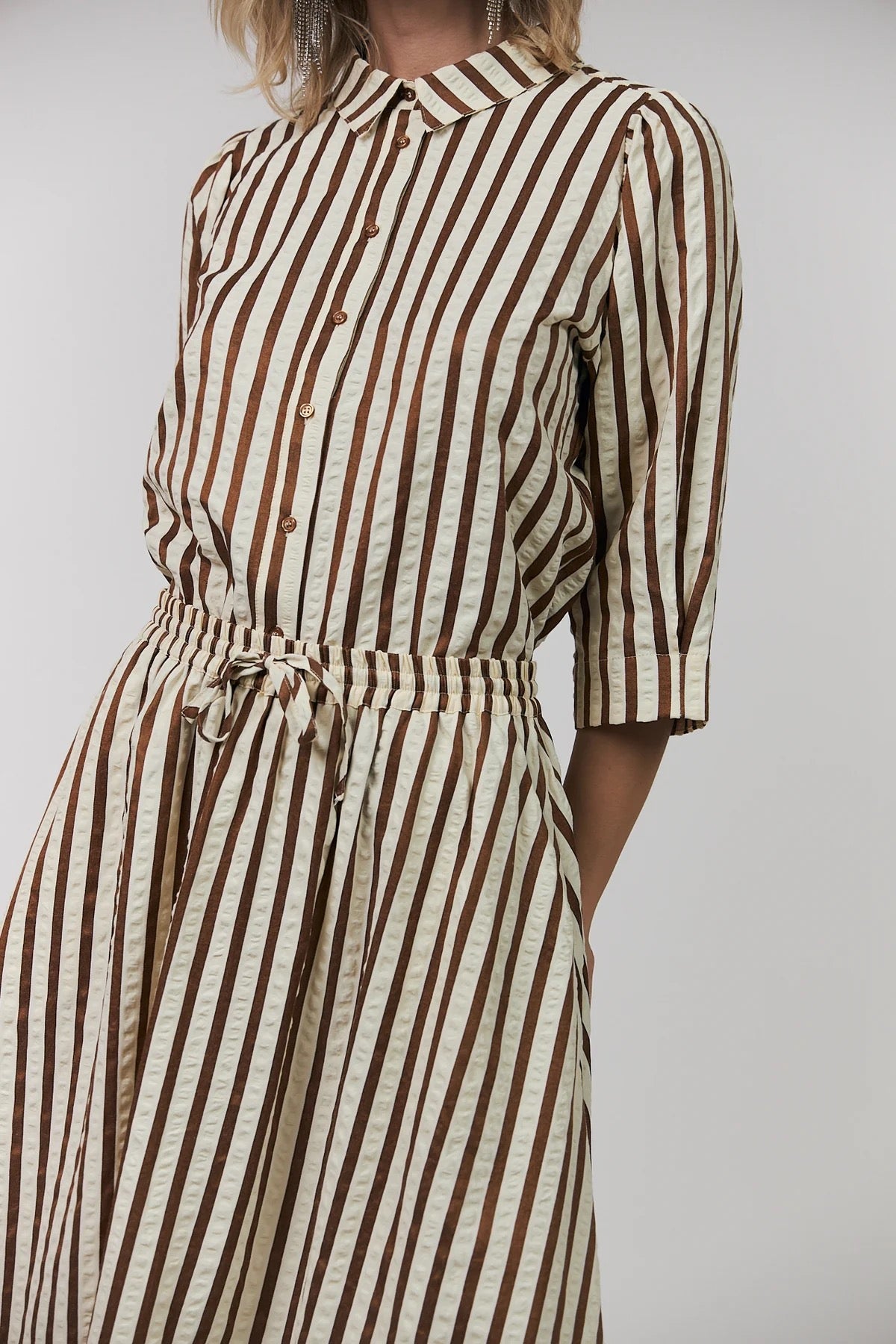 Lollys Laundry Bono Shirt - Dark Mocha