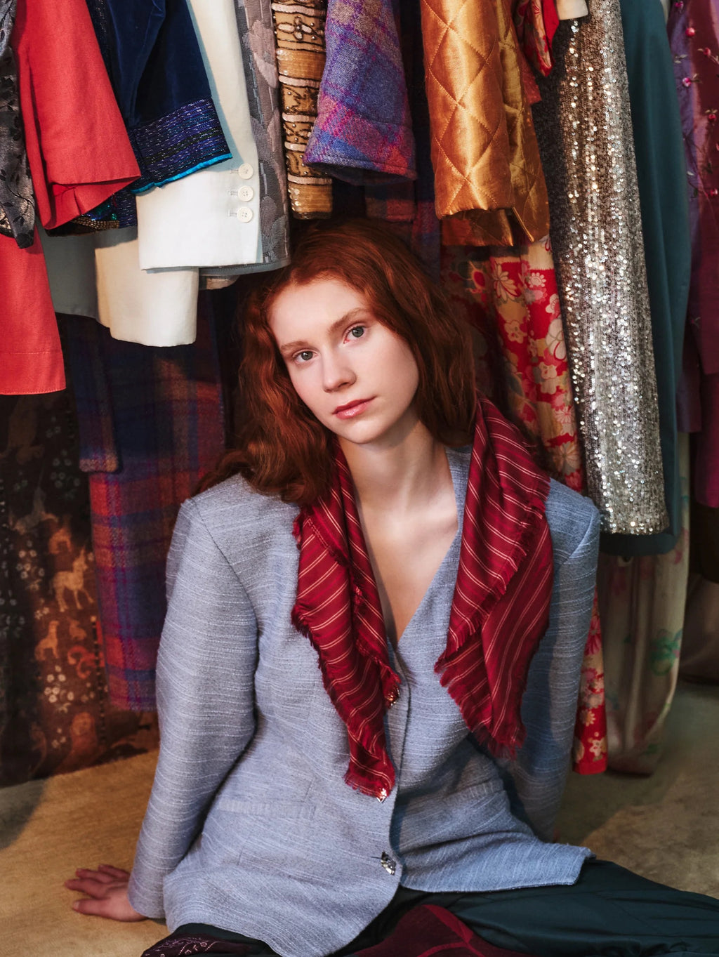 Becksondergaard Strifilia Sia Scarf - Tibetan Red