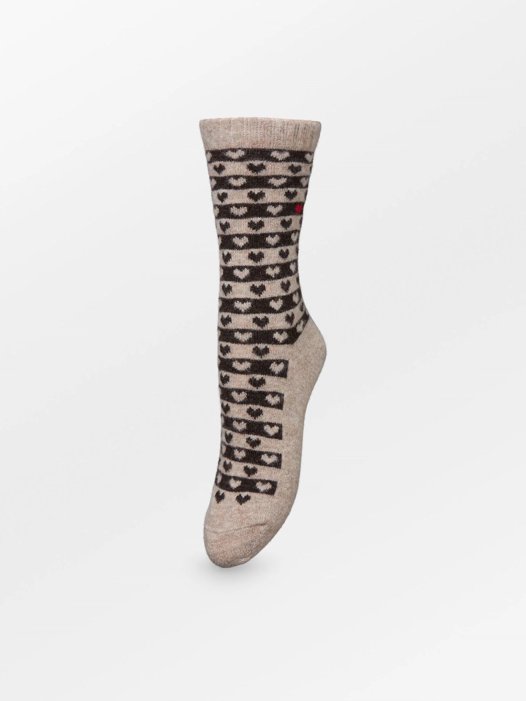 Becksondergaard Heart Wola Sock - Soft Beige