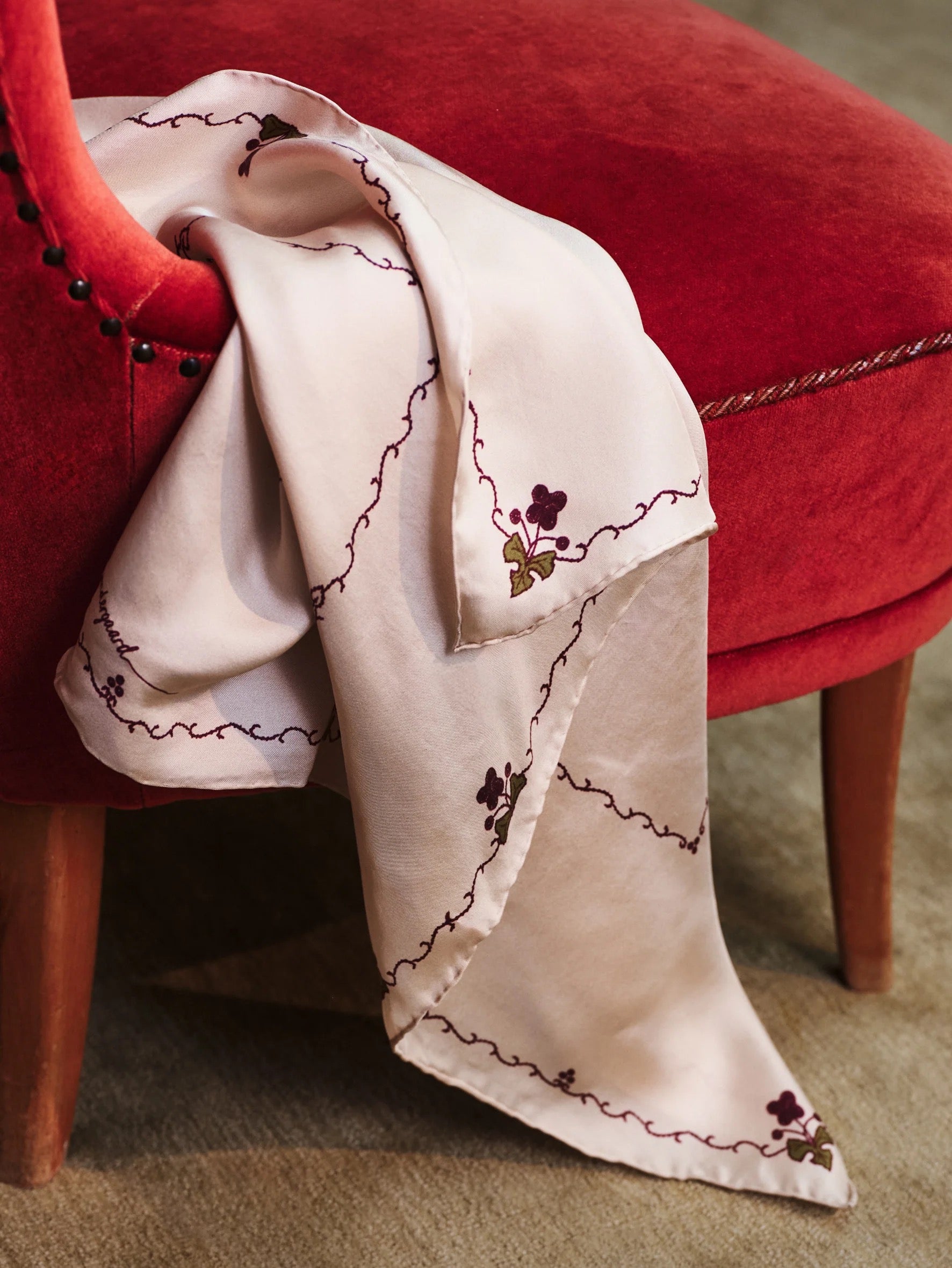 Becksondergaard Brodaria Sia Scarf - Birch White