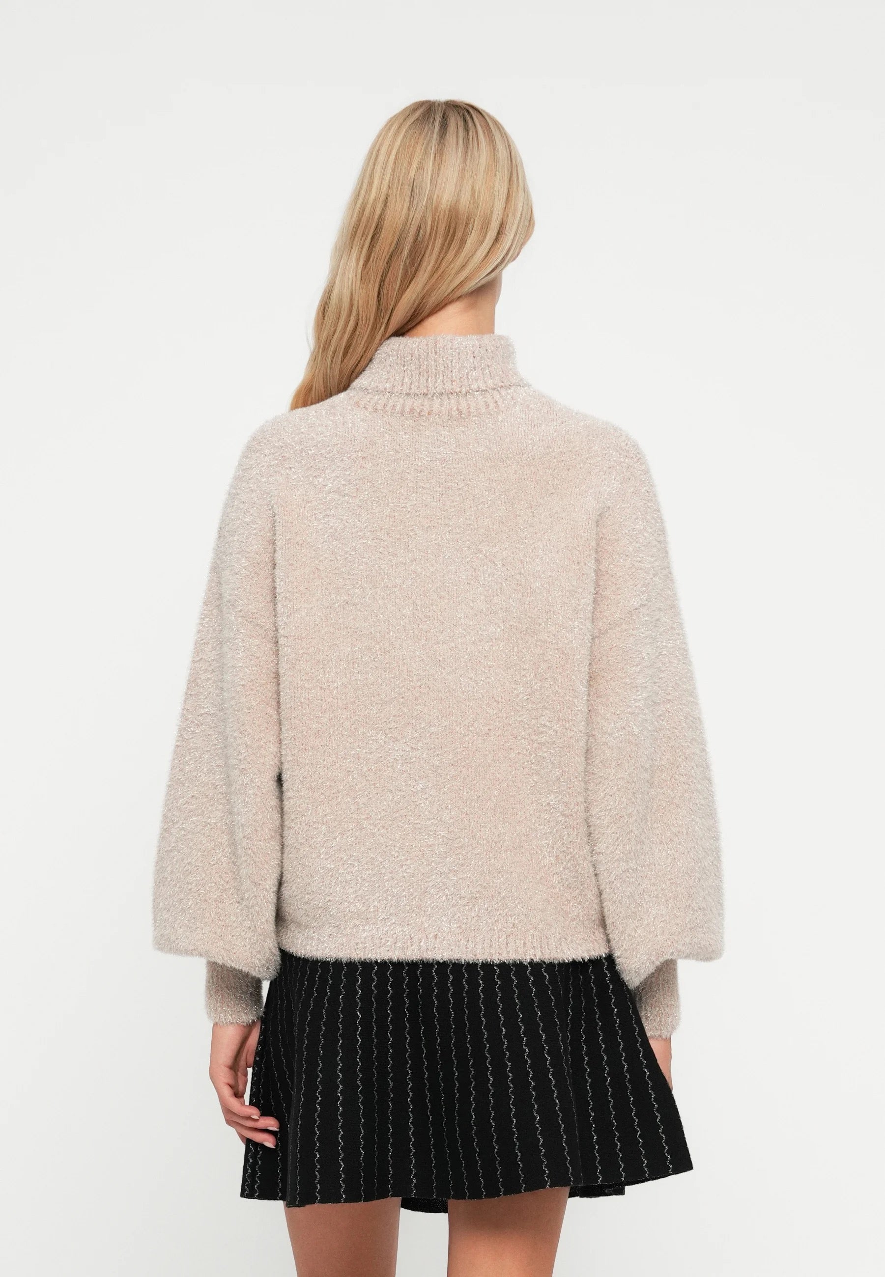 YAS Listra Glitter Pullover - Birch