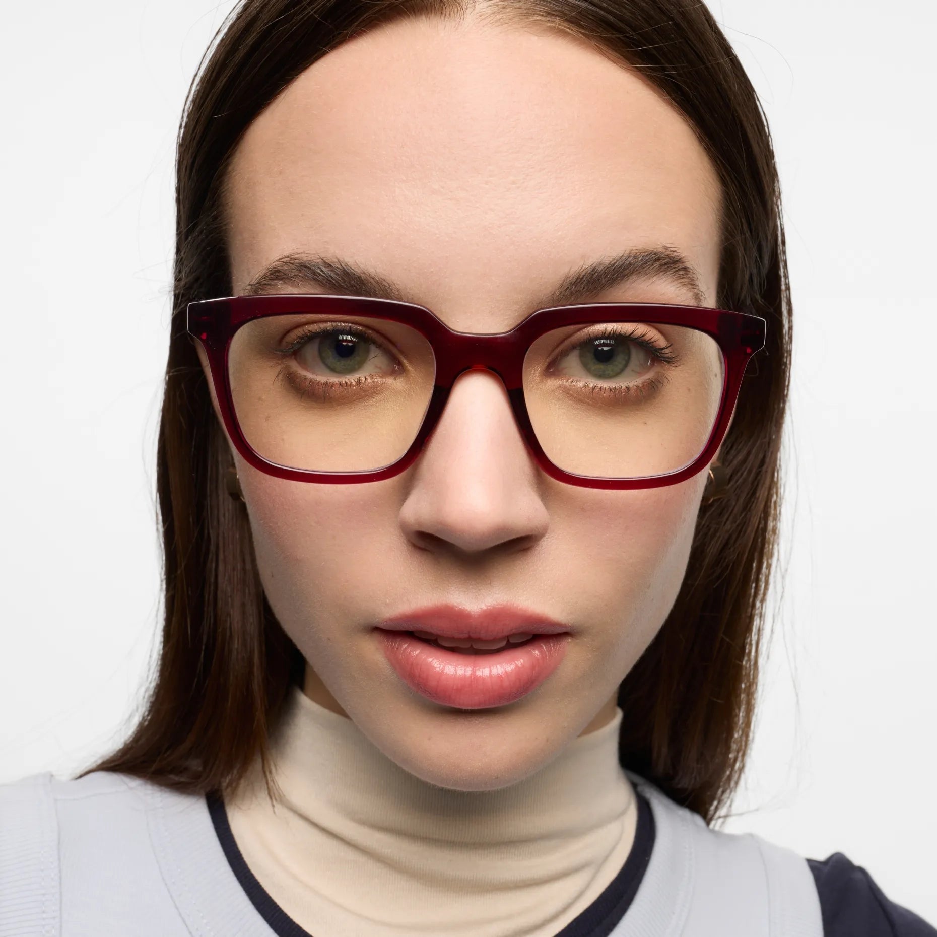 Barner Holly Glossy Reader Glasses - Cherry Lacquer