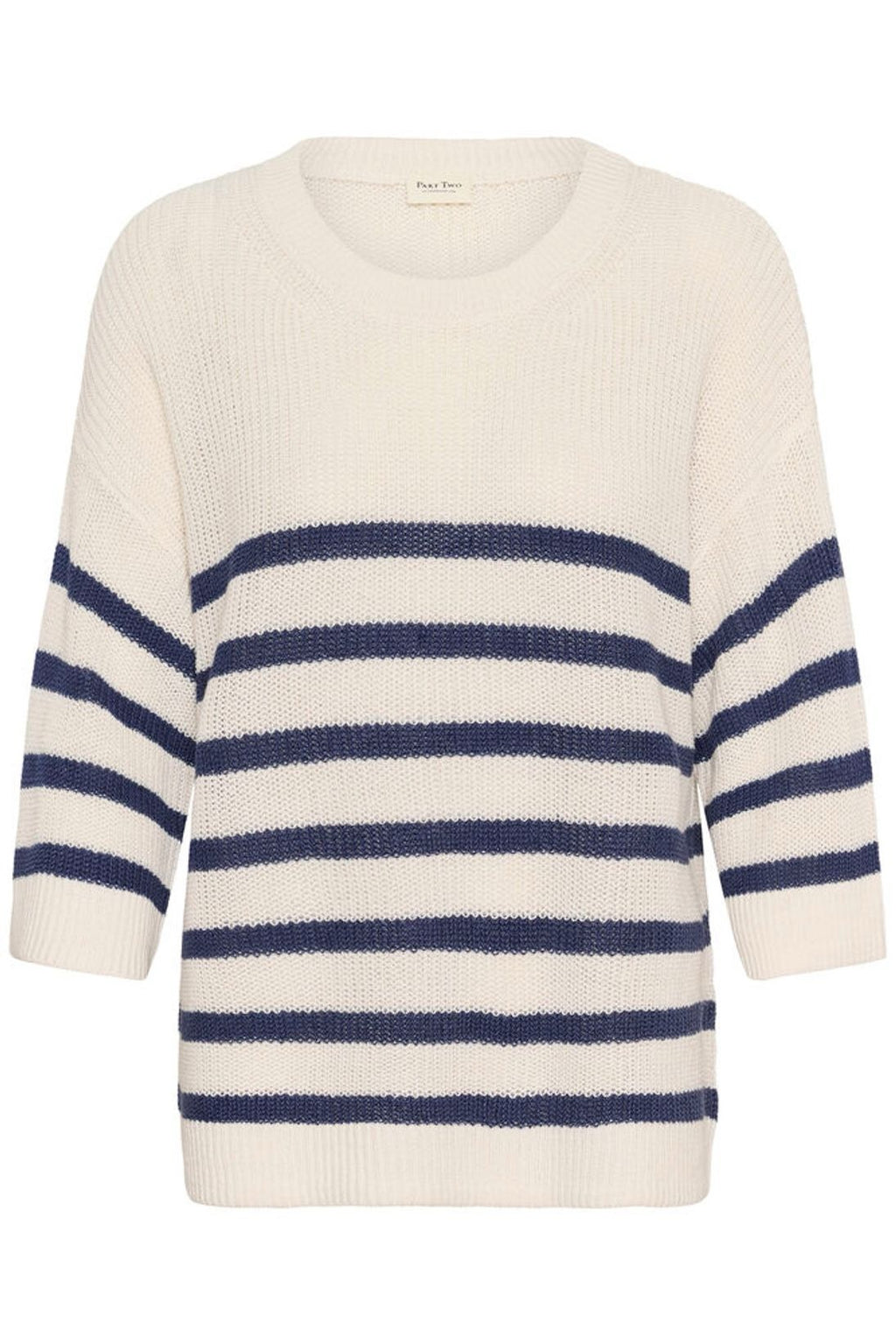 Part Two Alzia Knit Pullover - Blue Stripe
