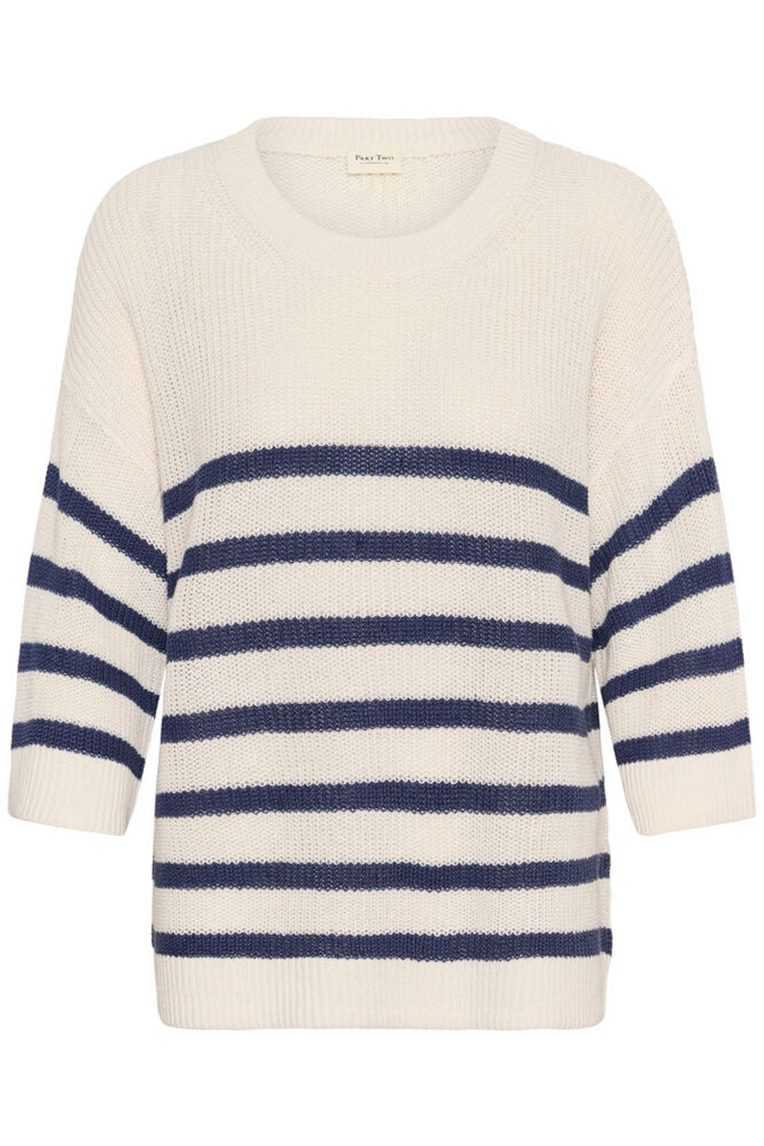 Part Two Alzia Knit Pullover - Blue Stripe