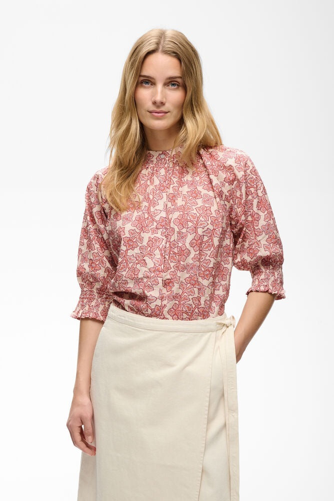 Part Two Almeras Shirt Leaf Print - Red