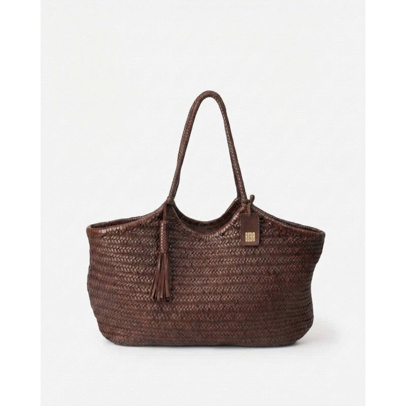 Biba Large Shoulder Bag Perkins - Dark Brown