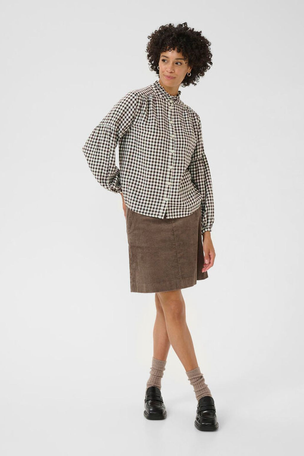 Part Two Samilla Shirt - Garnache Check