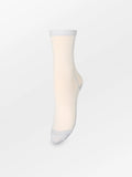 Becksondergaard Stripy Glitter Sock - Birch White