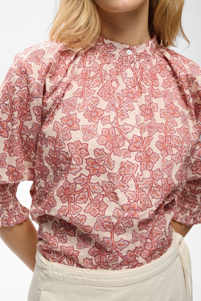 Part Two Almeras Shirt Leaf Print - Red