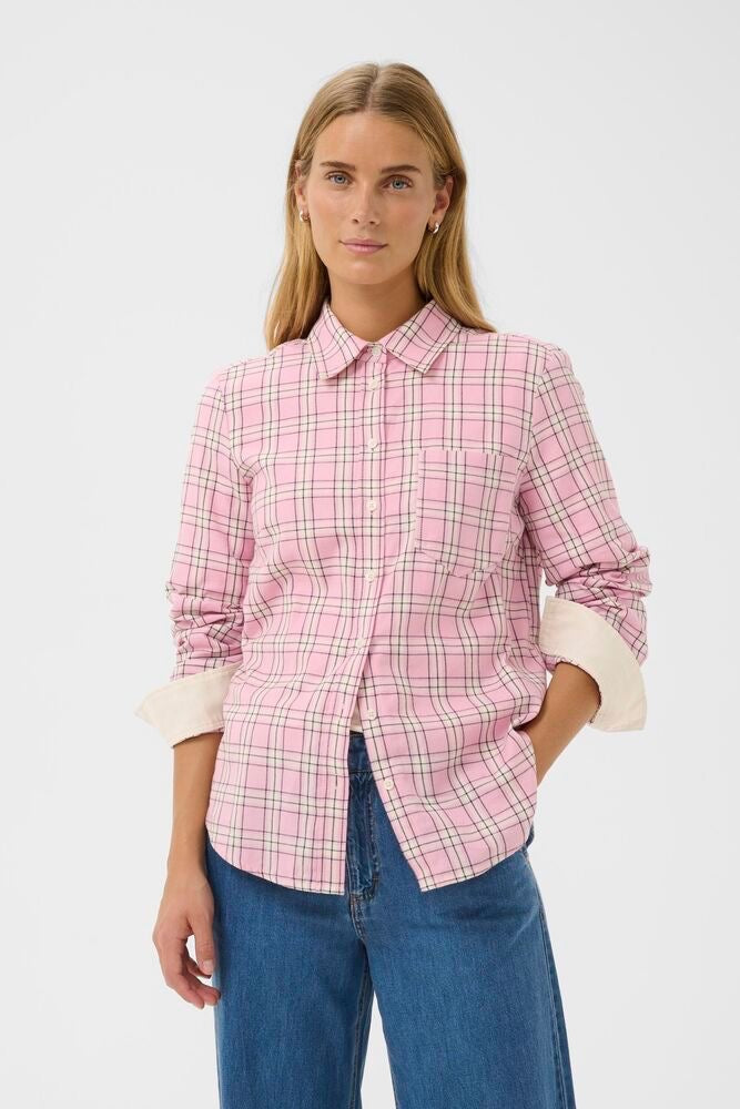 Part Two Yana Shirt - Pink Check