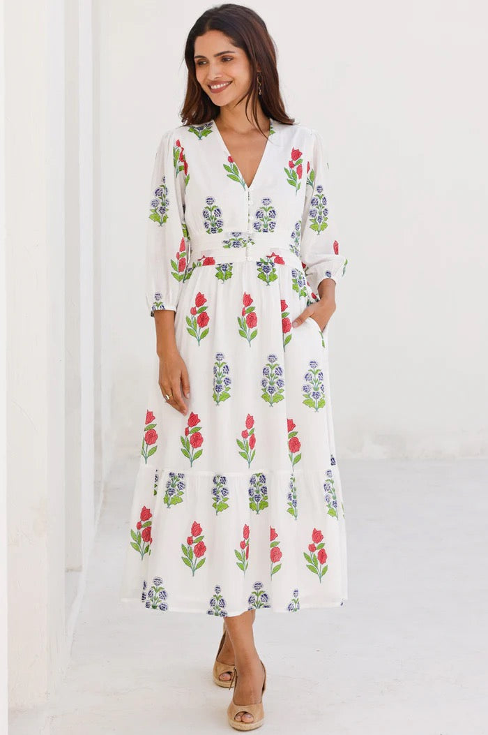 Aspiga Jyoti Dress - White Pattern