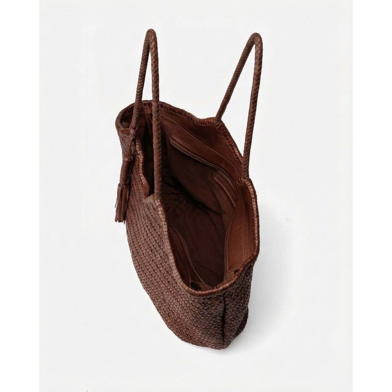 Biba Large Shoulder Bag Perkins - Dark Brown