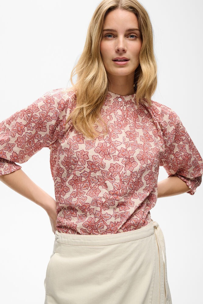 Part Two Almeras Shirt Leaf Print - Red