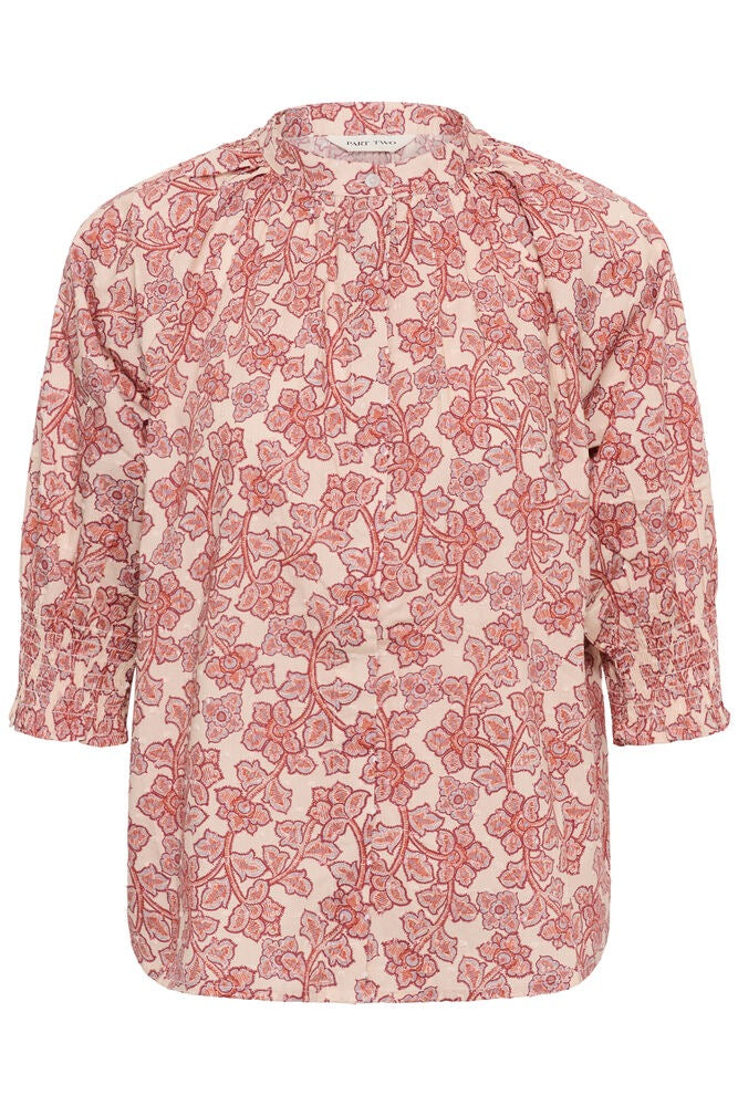 Part Two Almeras Shirt Leaf Print - Red