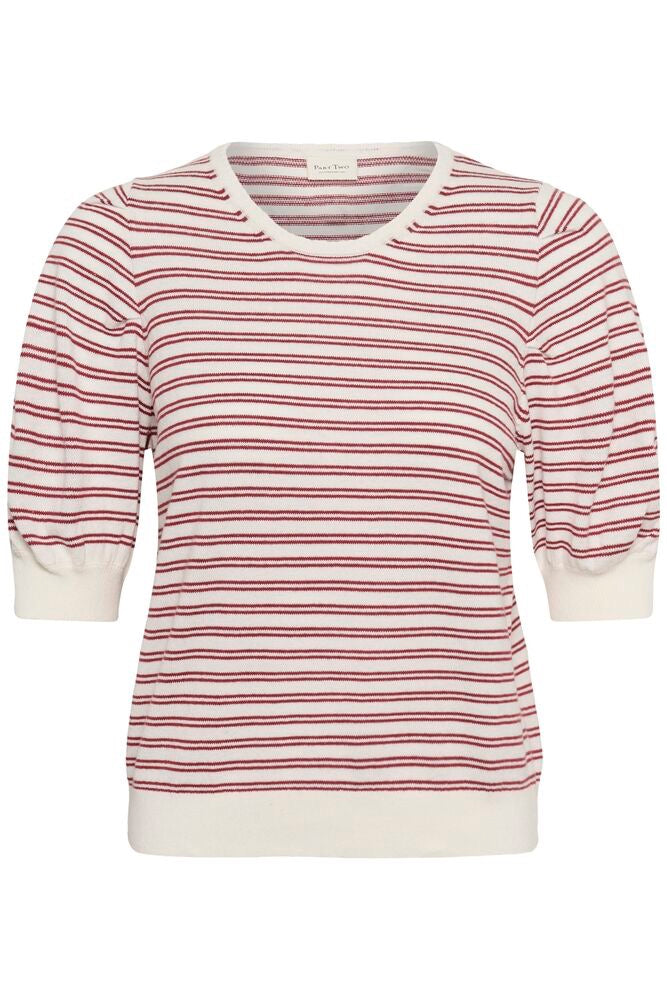Part Two Varaian Pullover - Red Stripe