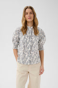 Part Two Almeras Shirt Leaf Print - Navy