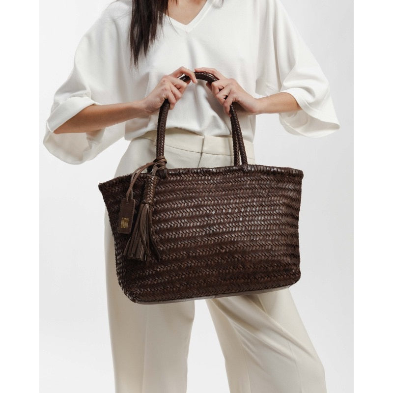 Biba Medium Shoulder Bag Perkins - Dark Brown