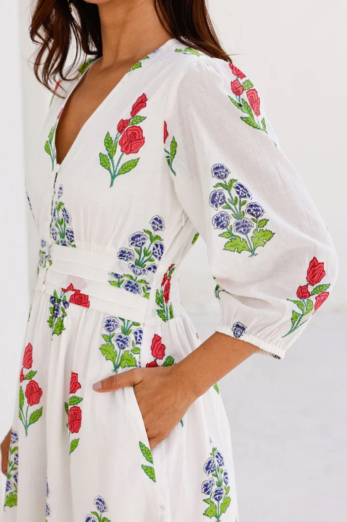 Aspiga Jyoti Dress - White Pattern