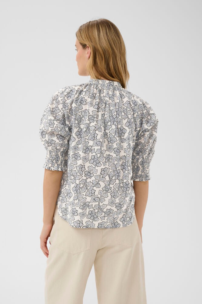 Part Two Almeras Shirt Leaf Print - Navy