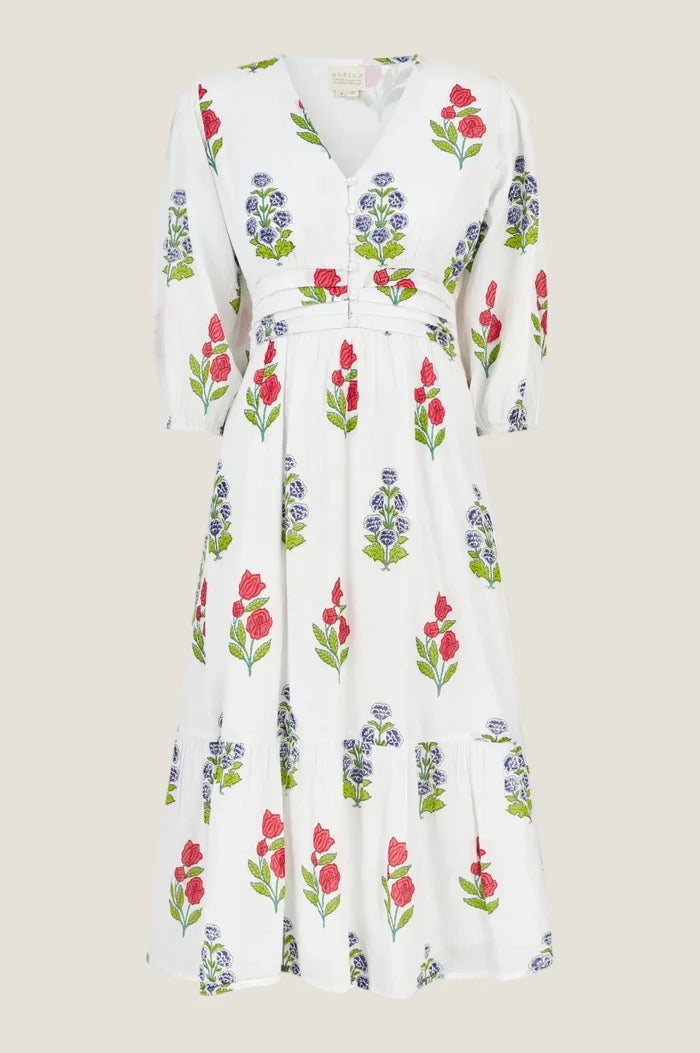 Aspiga Jyoti Dress - White Pattern