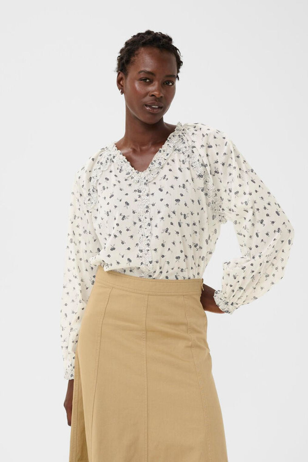 Part Two Zadie Blouse - Whispering White