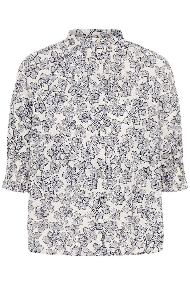 Part Two Almeras Shirt Leaf Print - Navy