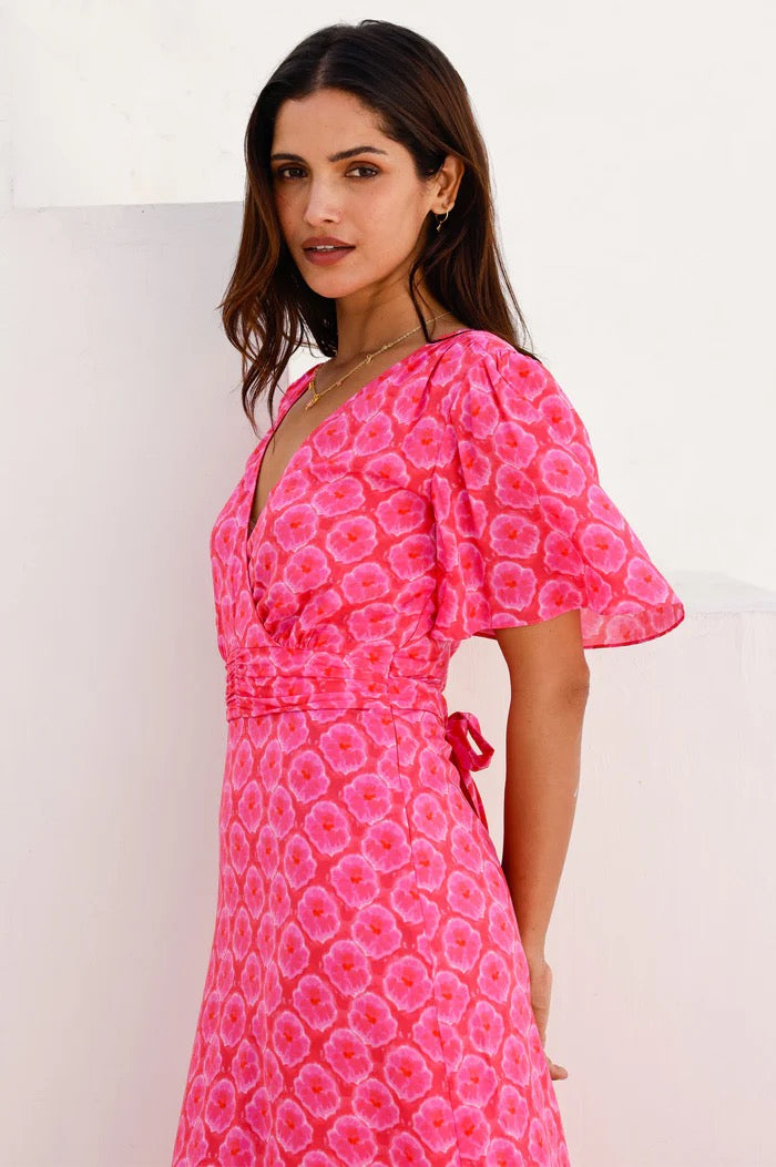 Aspiga Mimi EcoVero™ Dress - Pink & Red