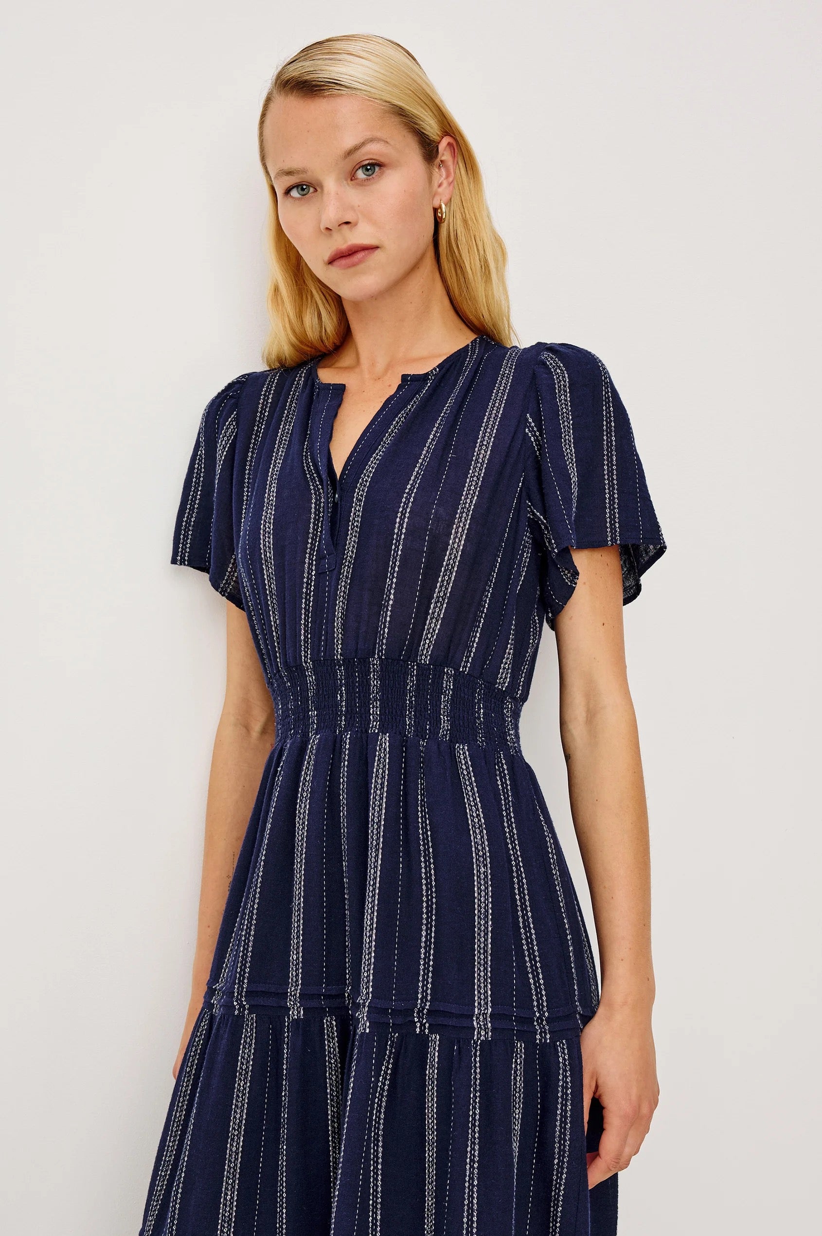 Rails Cannes Dress - Navy Stripe