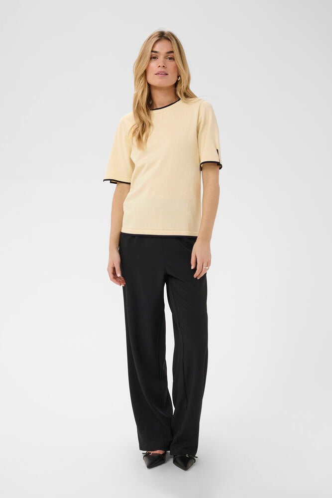 Saint Tropez Mila Contrast Pullover - Birch