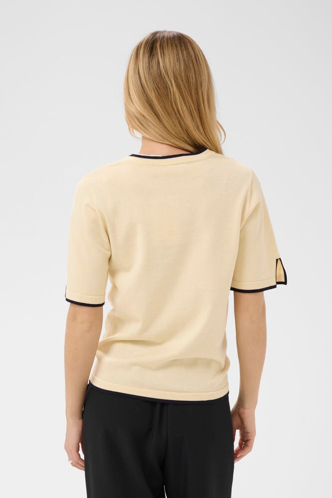 Saint Tropez Mila Contrast Pullover - Birch