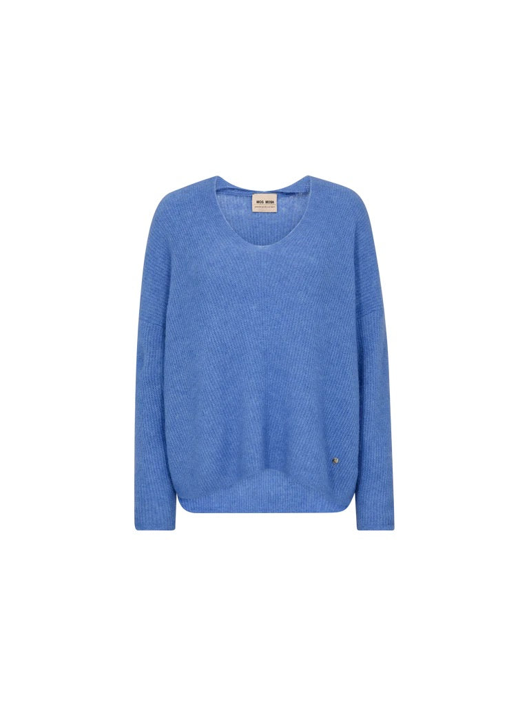 Mos Mosh Thora V-Neck Knit - Ultramarine