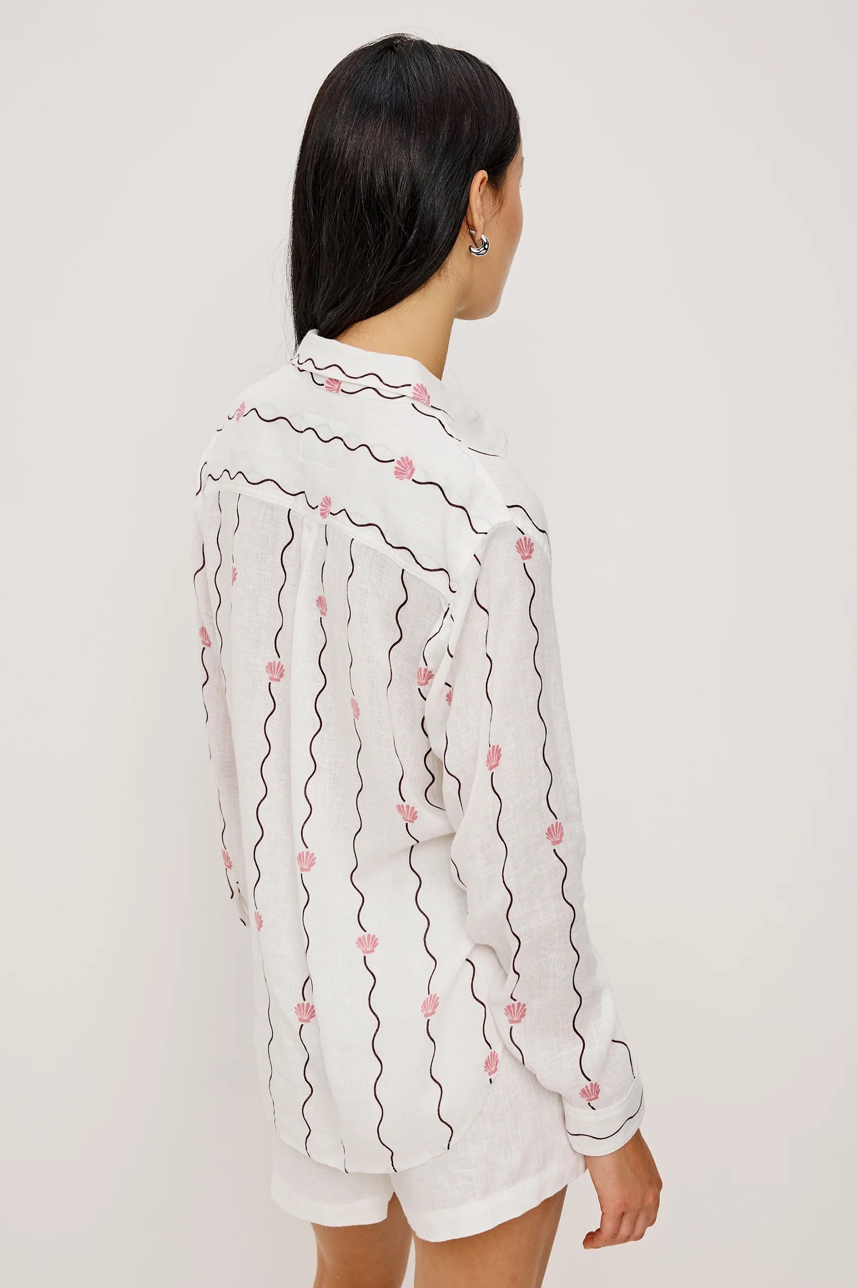 Rails Charli Seashell Shirt - Striped