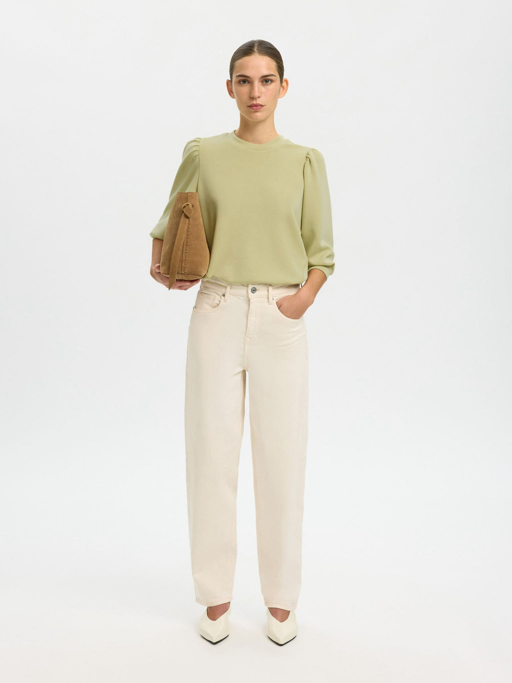 Selected Femme Tenny Sweatshirt - Lint