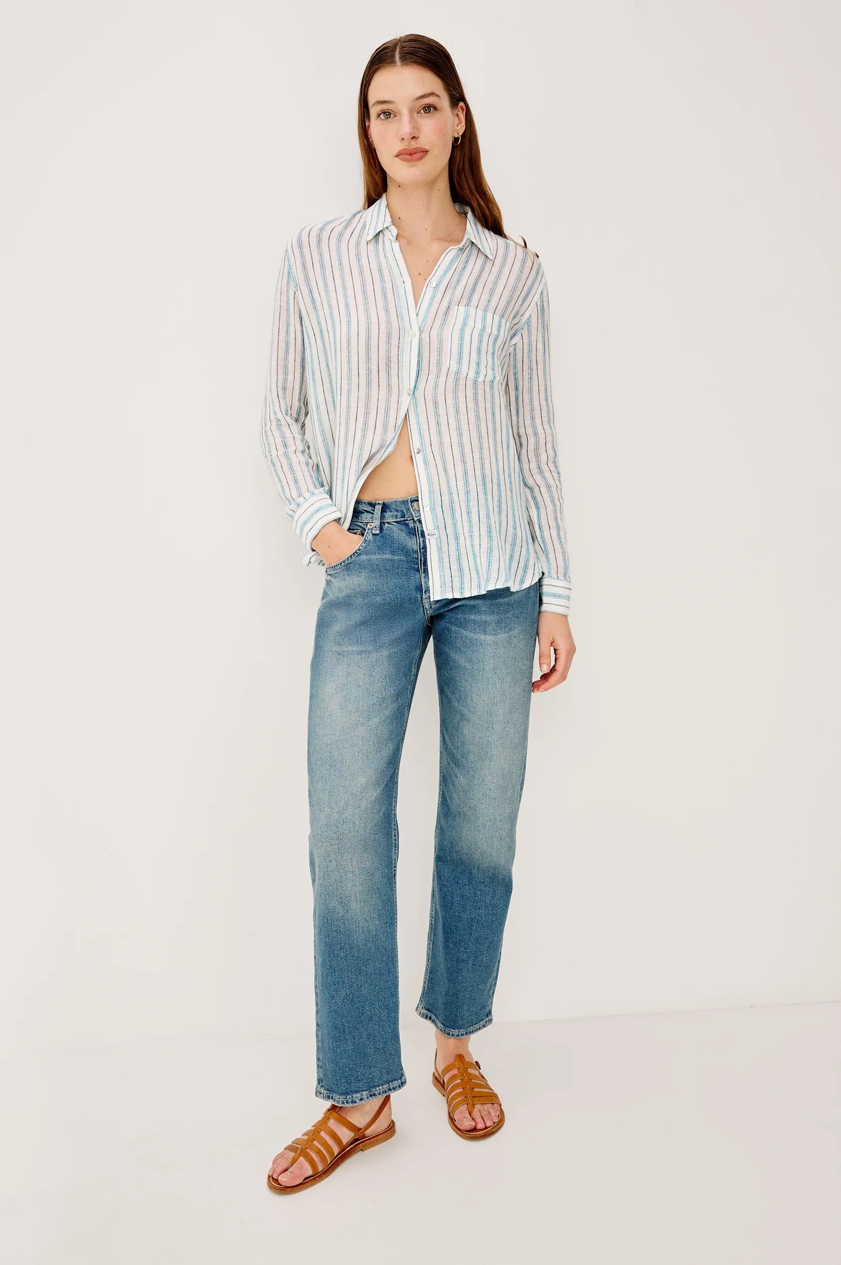 Rails Charli Shirt - Echo Stripe