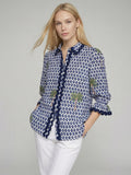 Vilagallo Ikat Palm Trees Shirt