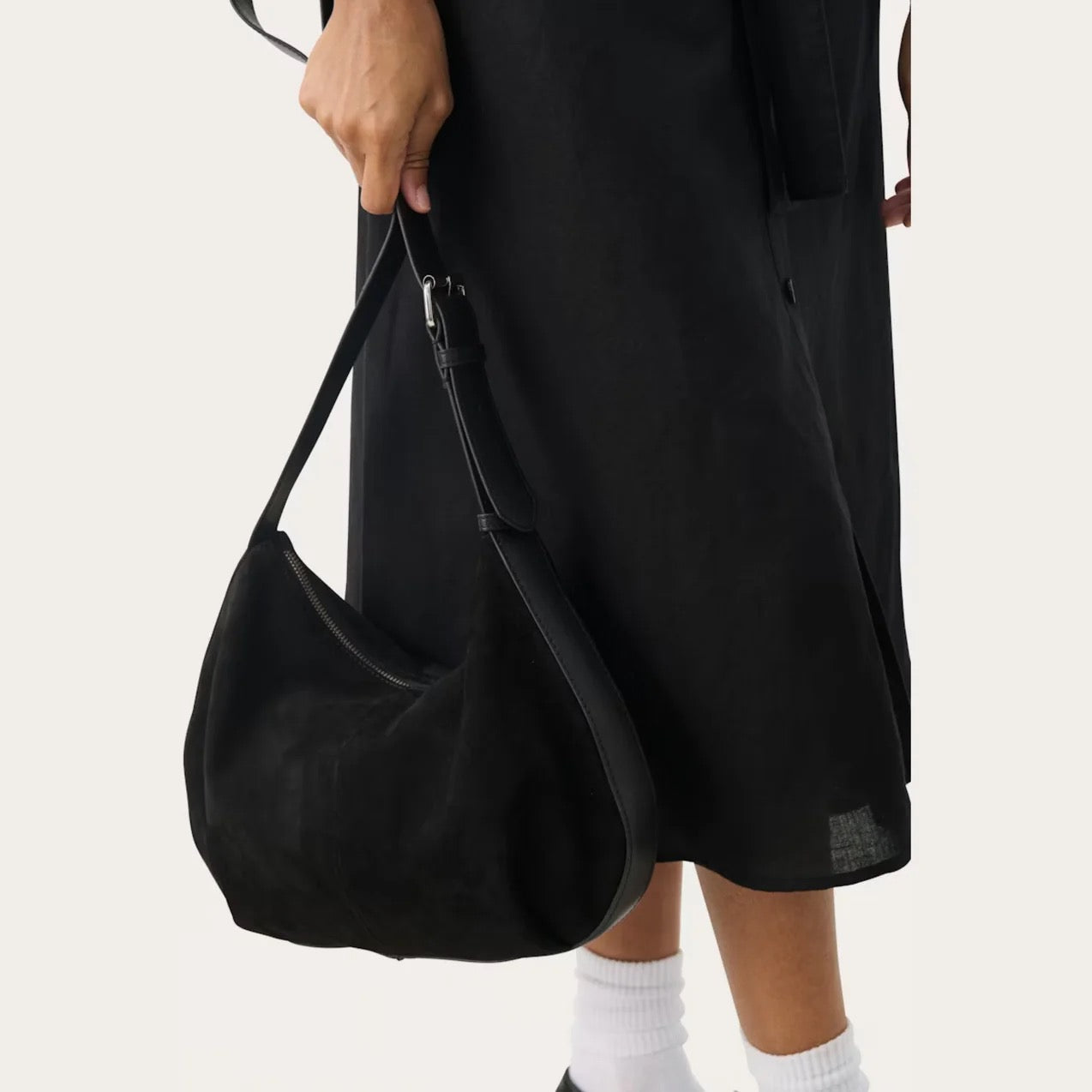 Part Two Nevena Suede Bag - Black
