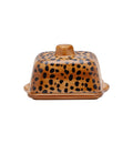 Anna + Nina Leopard Butter Dish - Brown
